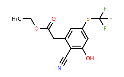 1806318-89-7 | Ethyl 2-cyano-3-hydroxy-5-(trifluoromethylthio)phenylacetate