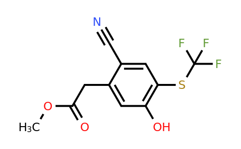 1806318-96-6 | Methyl 2-cyano-5-hydroxy-4-(trifluoromethylthio)phenylacetate