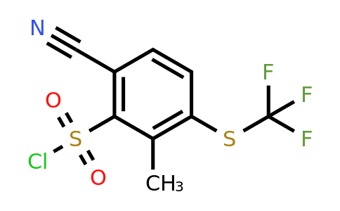 1806320-24-0 | 6-Cyano-2-methyl-3-(trifluoromethylthio)benzenesulfonyl chloride