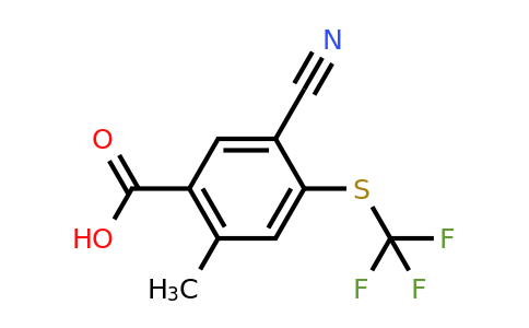1806320-35-3 | 5-Cyano-2-methyl-4-(trifluoromethylthio)benzoic acid
