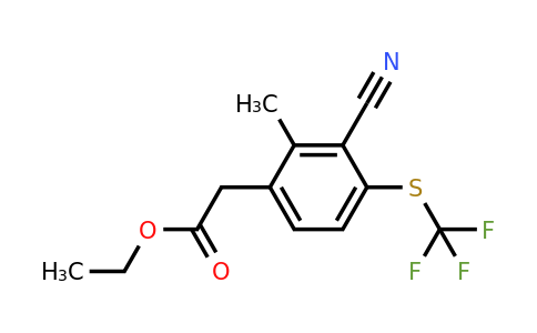 1806320-51-3 | Ethyl 3-cyano-2-methyl-4-(trifluoromethylthio)phenylacetate