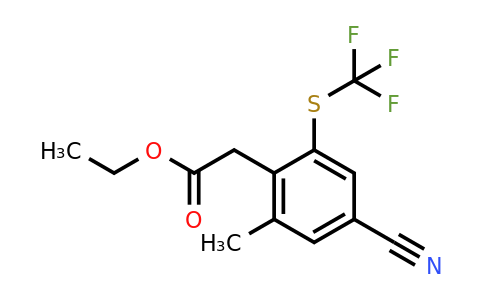 1806320-56-8 | Ethyl 4-cyano-2-methyl-6-(trifluoromethylthio)phenylacetate