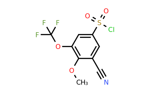 1806320-60-4 | 3-Cyano-4-methoxy-5-(trifluoromethoxy)benzenesulfonylchloride