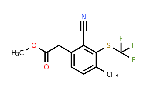 1806320-79-5 | Methyl 2-cyano-4-methyl-3-(trifluoromethylthio)phenylacetate