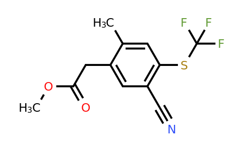 1806320-86-4 | Methyl 5-cyano-2-methyl-4-(trifluoromethylthio)phenylacetate