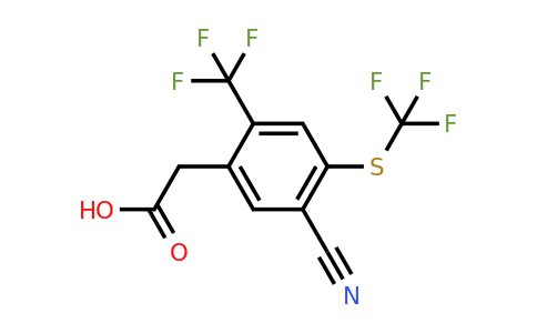 1806321-41-4 | 5-Cyano-2-trifluoromethyl-4-(trifluoromethylthio)phenylacetic acid