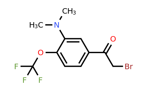 1806321-49-2 | 3'-Dimethylamino-4'-(trifluoromethoxy)phenacyl bromide