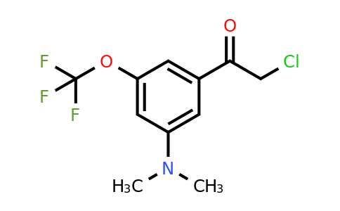 1806321-55-0 | 3'-Dimethylamino-5'-(trifluoromethoxy)phenacyl chloride