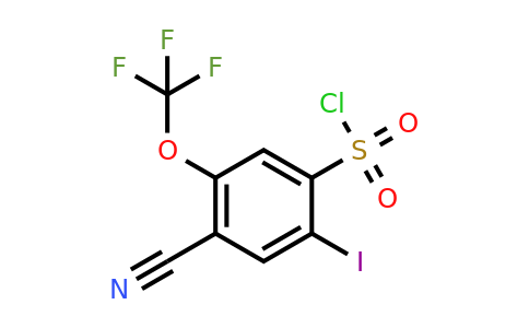 1806321-78-7 | 4-Cyano-2-iodo-5-(trifluoromethoxy)benzenesulfonylchloride