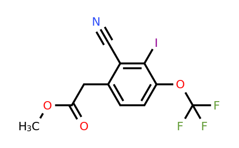 1806322-70-2 | Methyl 2-cyano-3-iodo-4-(trifluoromethoxy)phenylacetate