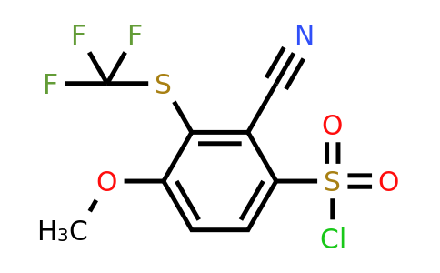 1806322-83-7 | 2-Cyano-4-methoxy-3-(trifluoromethylthio)benzenesulfonylchloride