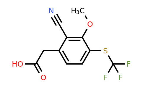 1806323-31-8 | 2-Cyano-3-methoxy-4-(trifluoromethylthio)phenylacetic acid