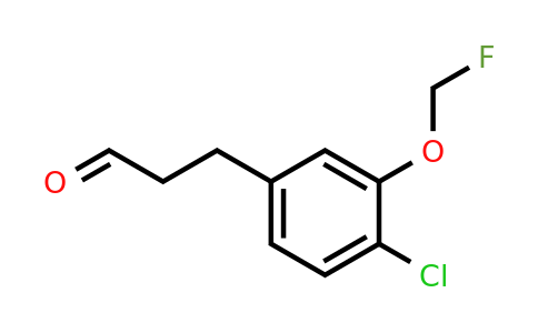 1806323-37-4 | 3-(4-Chloro-3-(fluoromethoxy)phenyl)propanal