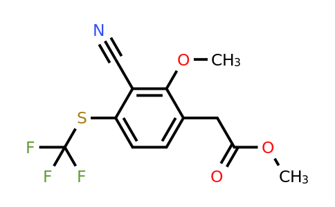 1806323-78-3 | Methyl 3-cyano-2-methoxy-4-(trifluoromethylthio)phenylacetate