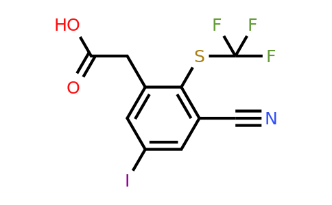 1806324-27-5 | 3-Cyano-5-iodo-2-(trifluoromethylthio)phenylacetic acid
