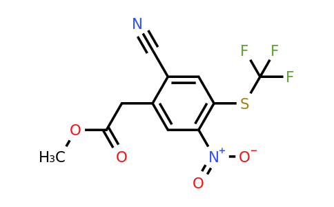 1806324-57-1 | Methyl 2-cyano-5-nitro-4-(trifluoromethylthio)phenylacetate