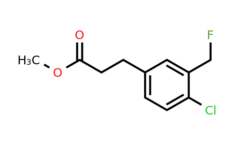 1806324-68-4 | Methyl 3-(4-chloro-3-(fluoromethyl)phenyl)propanoate
