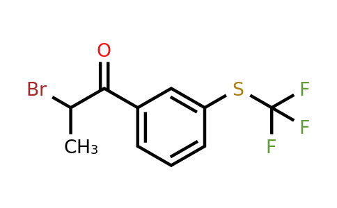 1806324-83-3 | 2-Bromo-1-(3-(trifluoromethylthio)phenyl)propan-1-one