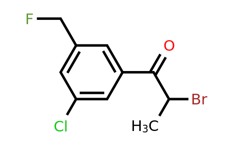1806325-05-2 | 2-Bromo-1-(3-chloro-5-(fluoromethyl)phenyl)propan-1-one
