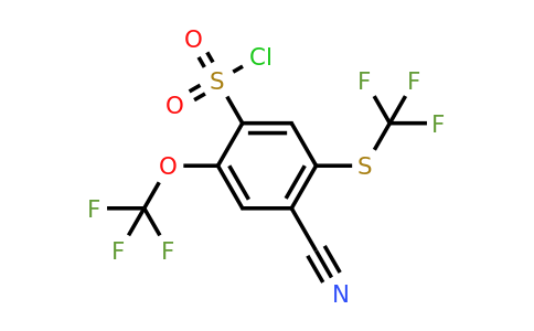 1806325-21-2 | 4-Cyano-2-trifluoromethoxy-5-(trifluoromethylthio)benzenesulfonylchloride
