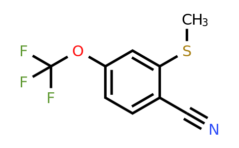1806325-35-8 | 2-Cyano-5-(trifluoromethoxy)thioanisole