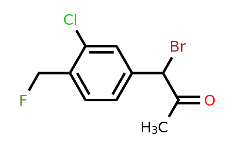 1806325-59-6 | 1-Bromo-1-(3-chloro-4-(fluoromethyl)phenyl)propan-2-one