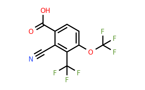 1806325-66-5 | 2-Cyano-4-trifluoromethoxy-3-(trifluoromethyl)benzoic acid