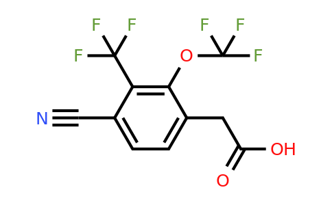 1806325-82-5 | 4-Cyano-2-trifluoromethoxy-3-(trifluoromethyl)phenylacetic acid