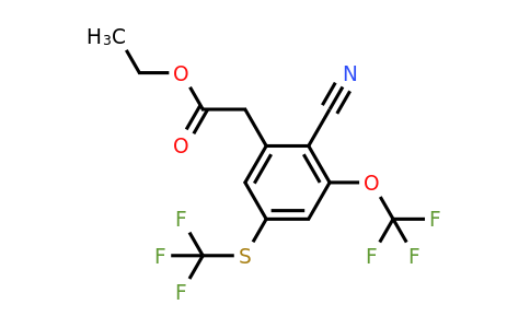 1806325-94-9 | Ethyl 2-cyano-3-trifluoromethoxy-5-(trifluoromethylthio)phenylacetate