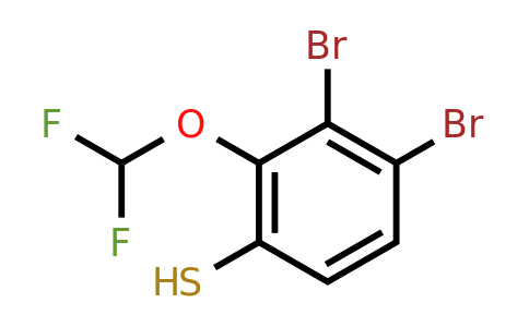 1806325-96-1 | 3,4-Dibromo-2-(difluoromethoxy)thiophenol