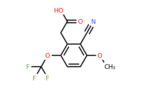 1806326-63-5 | 2-Cyano-3-methoxy-6-(trifluoromethoxy)phenylacetic acid