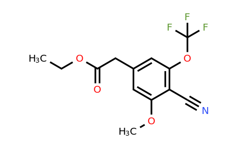 1806326-94-2 | Ethyl 4-cyano-3-methoxy-5-(trifluoromethoxy)phenylacetate