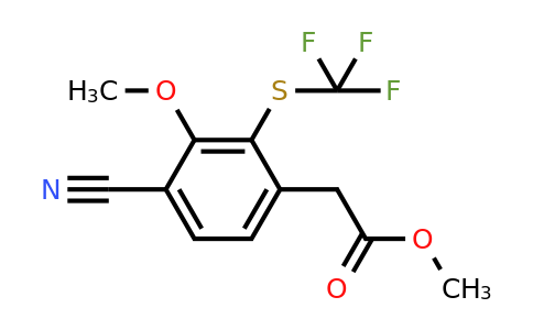 1806326-99-7 | Methyl 4-cyano-3-methoxy-2-(trifluoromethylthio)phenylacetate