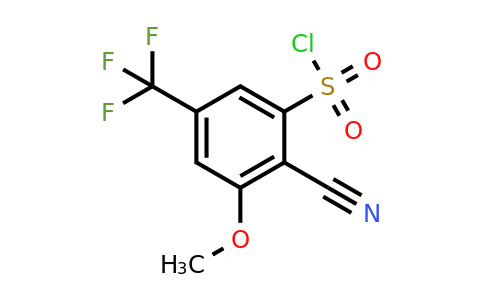 1806327-20-7 | 2-Cyano-3-methoxy-5-(trifluoromethyl)benzenesulfonylchloride