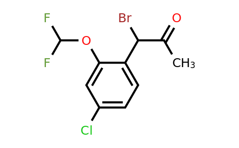 1806327-39-8 | 1-Bromo-1-(4-chloro-2-(difluoromethoxy)phenyl)propan-2-one