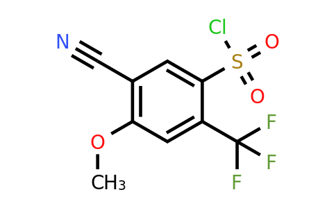 1806327-40-1 | 5-Cyano-4-methoxy-2-(trifluoromethyl)benzenesulfonyl chloride