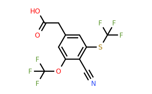1806328-02-8 | 4-Cyano-3-trifluoromethoxy-5-(trifluoromethylthio)phenylacetic acid