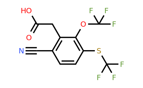 1806328-07-3 | 6-Cyano-2-trifluoromethoxy-3-(trifluoromethylthio)phenylacetic acid