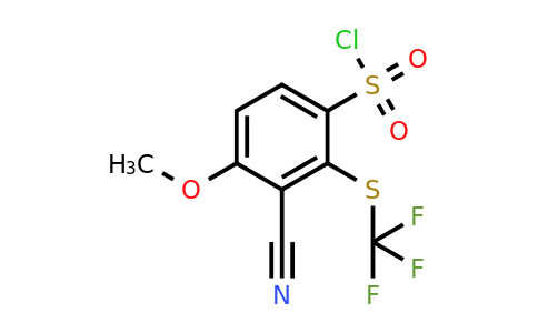 1806328-48-2 | 3-Cyano-4-methoxy-2-(trifluoromethylthio)benzenesulfonylchloride