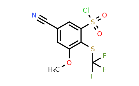 1806328-53-9 | 5-Cyano-3-methoxy-2-(trifluoromethylthio)benzenesulfonylchloride