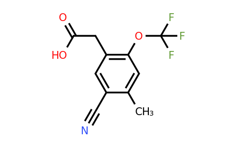 1806329-18-9 | 5-Cyano-4-methyl-2-(trifluoromethoxy)phenylacetic acid