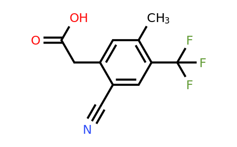 1806329-41-8 | 2-Cyano-5-methyl-4-(trifluoromethyl)phenylacetic acid