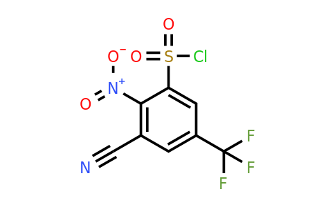 1806329-71-4 | 3-Cyano-2-nitro-5-(trifluoromethyl)benzenesulfonylchloride
