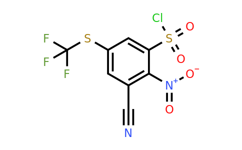 1806329-91-8 | 3-Cyano-2-nitro-5-(trifluoromethylthio)benzenesulfonylchloride