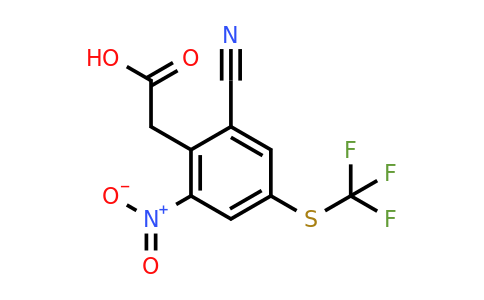1806330-28-8 | 2-Cyano-6-nitro-4-(trifluoromethylthio)phenylacetic acid
