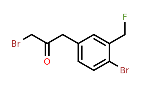 1806330-31-3 | 1-Bromo-3-(4-bromo-3-(fluoromethyl)phenyl)propan-2-one