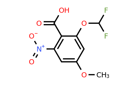 1806330-35-7 | 2-Difluoromethoxy-4-methoxy-6-nitrobenzoic acid