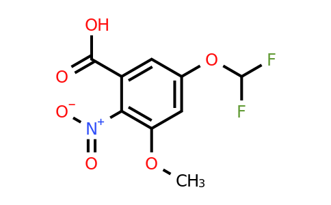 1806330-44-8 | 5-Difluoromethoxy-3-methoxy-2-nitrobenzoic acid