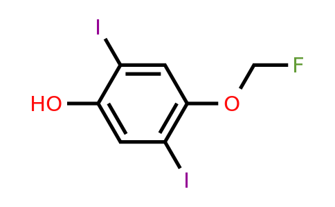 1806330-72-2 | 2,5-Diiodo-4-(fluoromethoxy)phenol