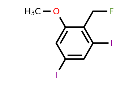 1806330-84-6 | 3,5-Diiodo-2-(fluoromethyl)anisole